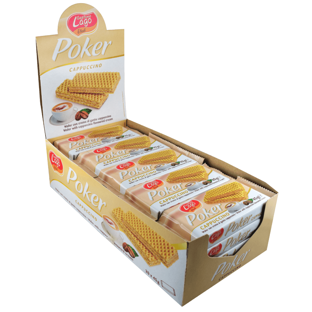 لاجو ويفر كابتشينو 45غم 20 حبة